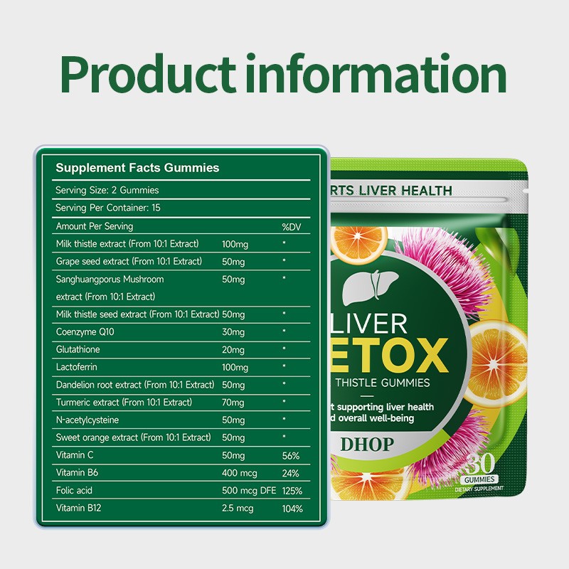 Milk Thistle Gummies Factory - OEM Custom Liver Detox Supplement