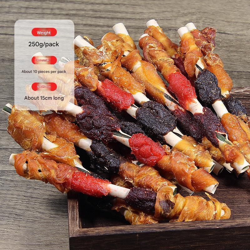 Dog Chew Snacks Manufacturer - 2025 New Organic Chicken Rawhide Sticks Factory Dog Food Pet Treats