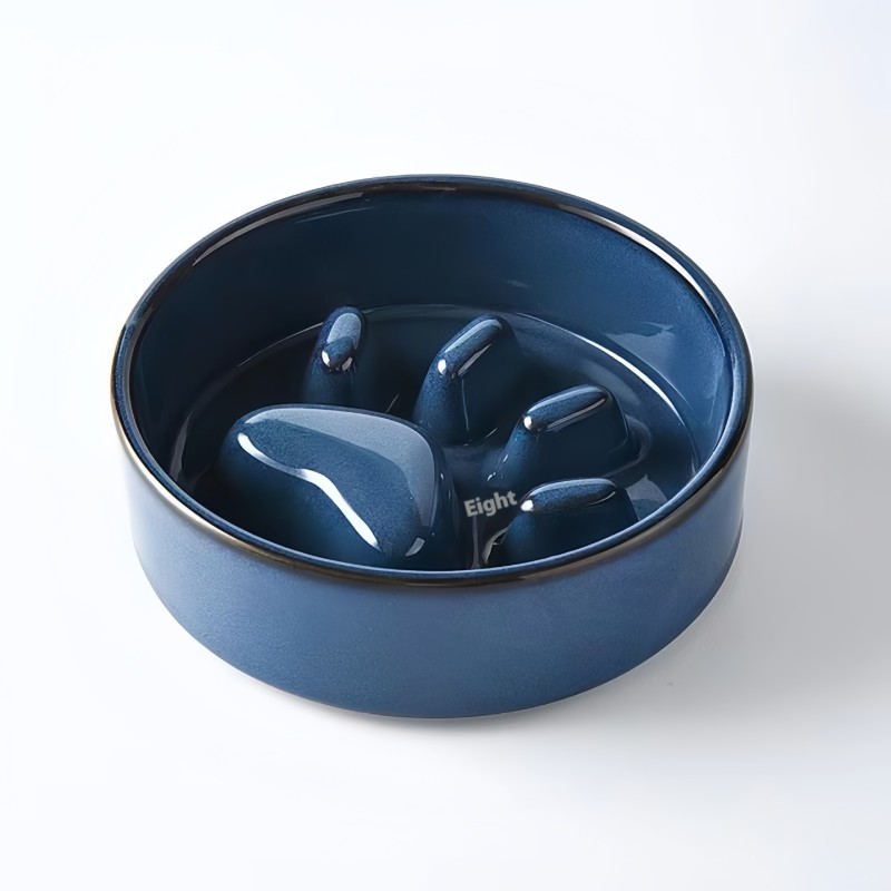 Pet Bowl Manufacturer - 2025 Hot Sale Eco-Friendly Ceramic Pet Bowl Kiln-Changed Anti-Choking Slow Food