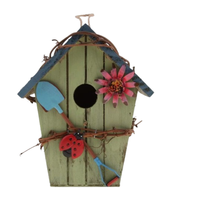 Bird House Manufacturer - Factory Direct Supply Luxury Pastoral Style Wooden Cabin Outdoor Pendant