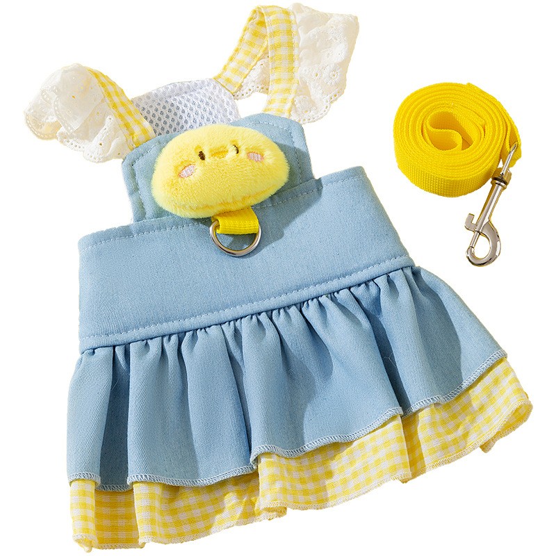 Pet Harness Factory - XS Size Cute Animal Pet Harness for Dogs Cats Button Closure Vest Anti-Break Traction