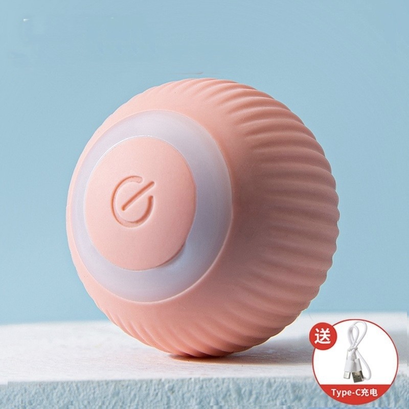 Cat Toy Supplier - Interactive Eco-friendly Silicone Catnip Ball Automatic Rolling Self-Moving Smart