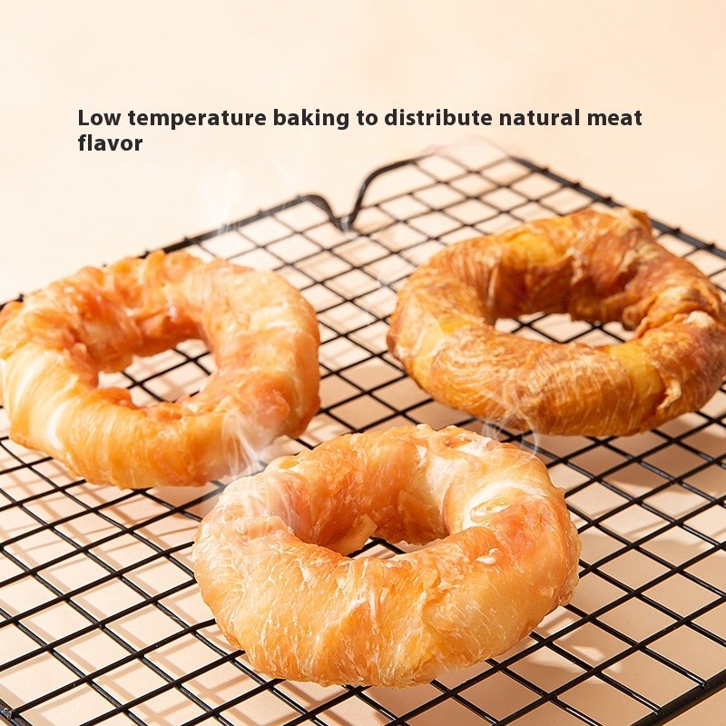 Dog Chew Treats Manufacturer - Freeze-Dried Chicken Cowhide Donut Treats for Small Large Breeds Beef