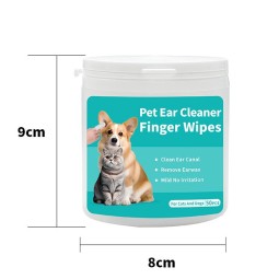 Pet Ear Cleaner Factory - Eco-Friendly Soft Pet Ear Cleaner Finger Wipes Wet Daily Care Cleansing Wipes