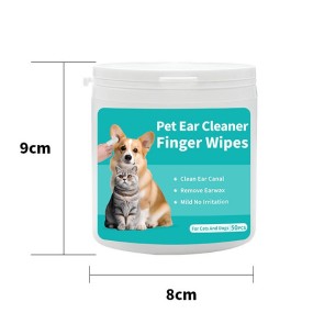 Pet Ear Cleaner Factory - Eco-Friendly Soft Pet Ear Cleaner Finger Wipes Wet Daily Care Cleansing Wipes