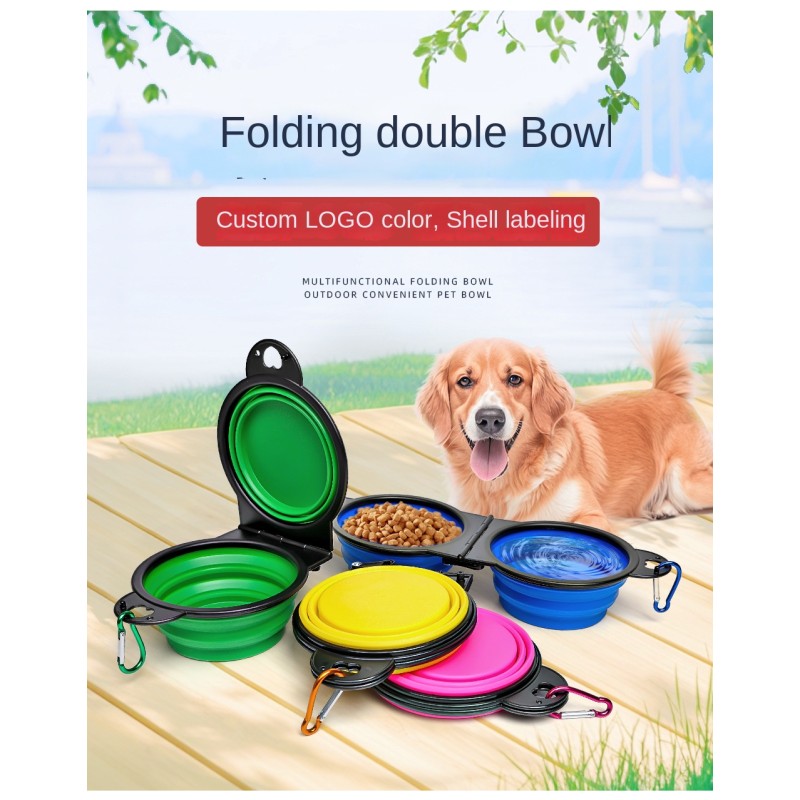 Pet Folding Bowl Supplier - 2025 New Fashion Portable TPE Collapsible Dog Cat Folding Bowl Multifunctional