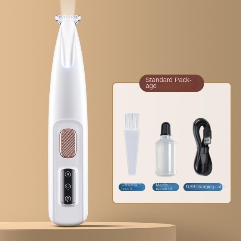 Pet Grooming Tool Manufacturer - LED Light Special Electric Fader Cat Foot Hair Shaving Tool Waterproof