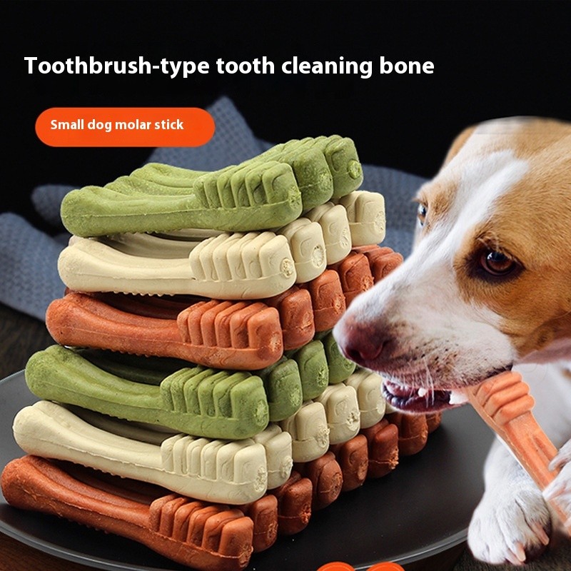 Dog Dental Treats Supplier - OEM Molar Teeth Bone Chew Snack Training Stick Dog Dental Treats