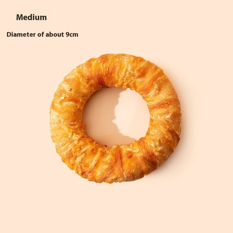 Dog Chew Treats Manufacturer - Freeze-Dried Chicken Cowhide Donut Treats for Small Large Breeds Beef