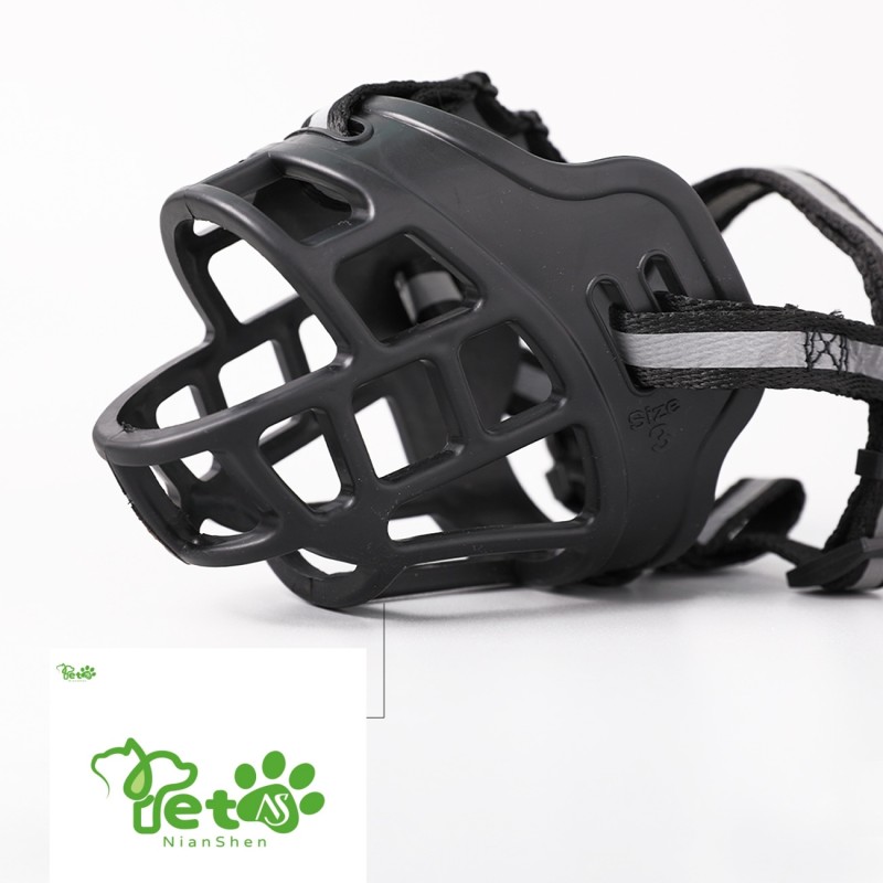 Dog Muzzle Manufacturer - Solid Breathable Mesh Dog Mouth Sleeve Classic Anti-Bite Anti-Barking