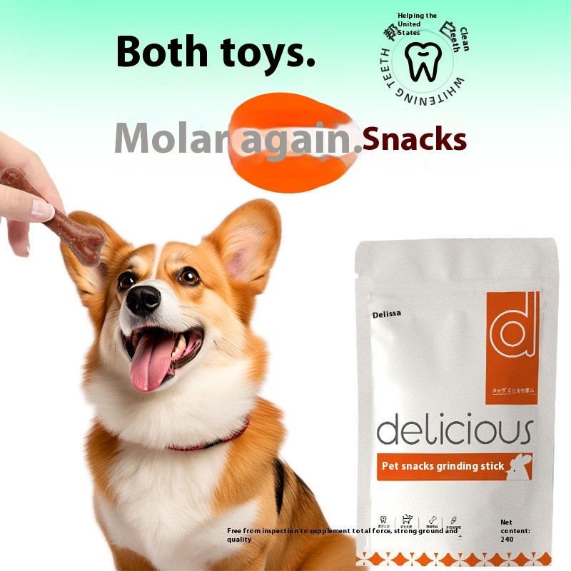 Dog Treats Factory - Interactive Chew Treats Bite-Resistant Bone Head Training Pet Snacks Chicken Beef
