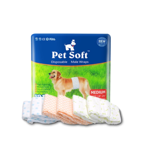 Dog Diaper Factory - New Style High Quality Absorbent Soft Male Disposable Dog Diaper for Pets