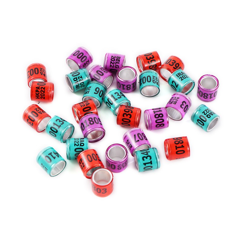 Pigeon Ring Manufacturer - 2022 Customize 8mm Aluminum Bird Supplies Accessories Digital Foot Ring