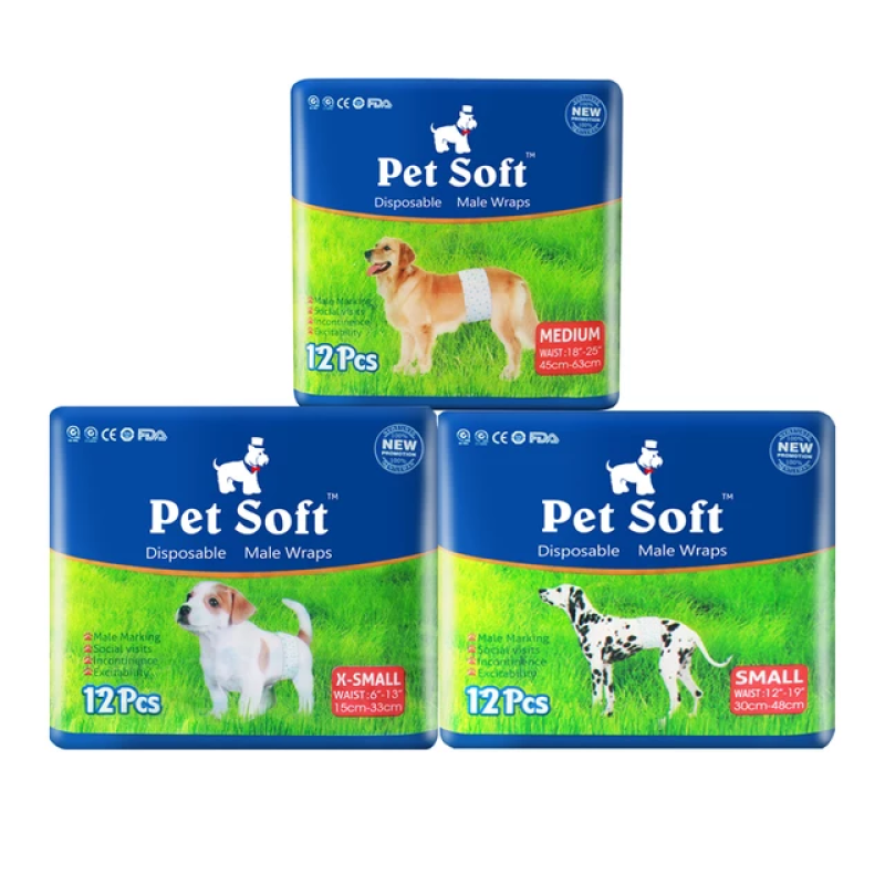 Dog Diaper Factory - New Style High Quality Absorbent Soft Male Disposable Dog Diaper for Pets