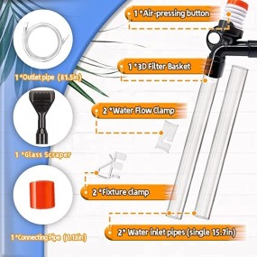 Aquarium Cleaner Factory - Fish Tank Aquarium Gravel Cleaner Kit Long Nozzle Water Changer Aquariums