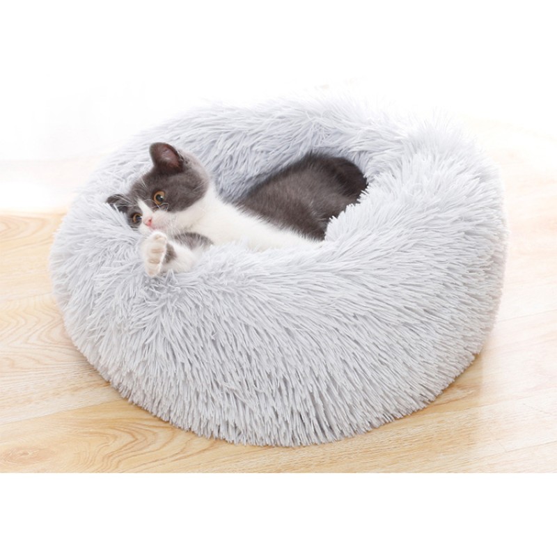 Pet Bed Manufacturer - Drop Shipping Customized Donut Pet Bed in Stock Factory Directly Sell Round