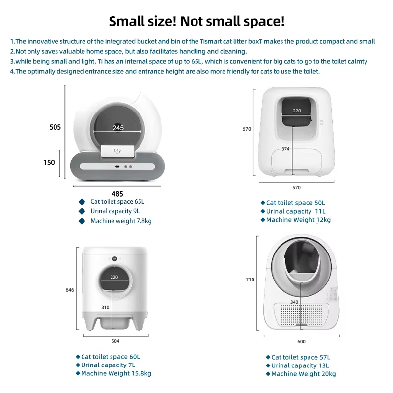 Smart Litter Box Manufacturer - 2025 EU Warehouse New Ti+ Intelligent Automatic Smart Cat Litter Box