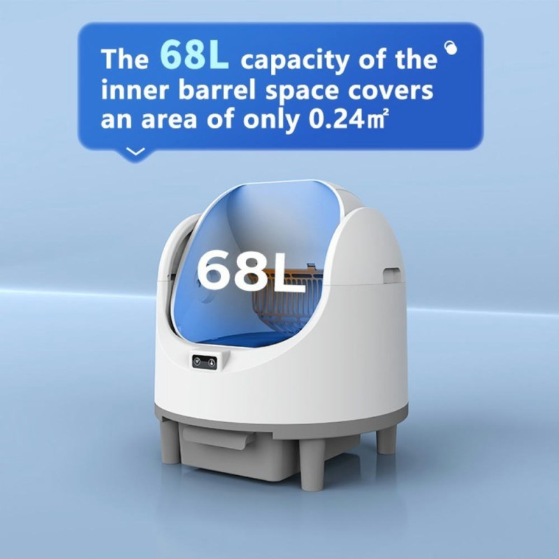 Smart Litter Box Supplier - Factory Wholesale Smart Cat Litter Box Open Top Model Easy Clean Plastic