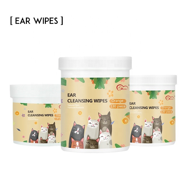 Pet Wipes Manufacturer - Factory Price 100-130 Pcs Wet Grooming Wipes for Dogs Cats Ear Eye Care