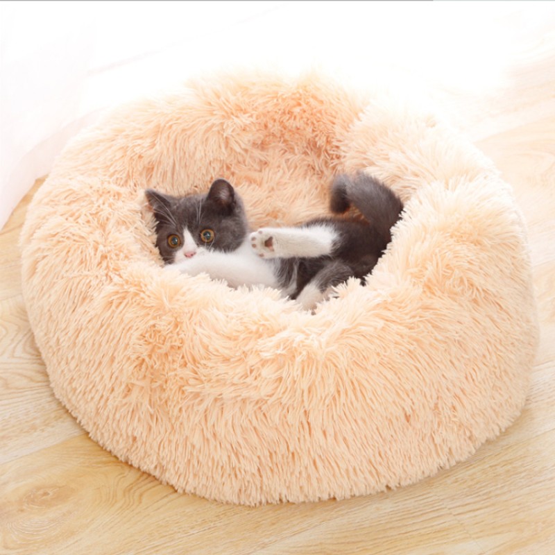 Pet Bed Manufacturer - Drop Shipping Customized Donut Pet Bed in Stock Factory Directly Sell Round
