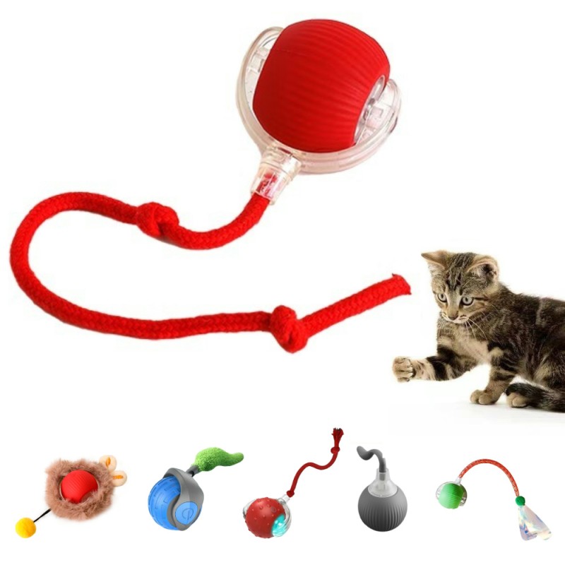 Cat Toy Ball Manufacturer - 2025 Hot Sale Smart Cat Balls Electric Interactive Speedy Tail Toy