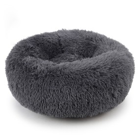 Pet Bed Factory - Factory Price High Quality Faux Fur Donut Bed Round Pet Bed Washable Dog Cat