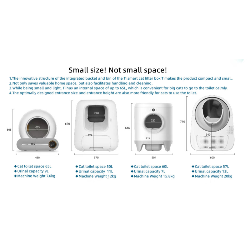 Cat Litter Box Manufacturer - EU Warehouse Automatic Cat Toilet Self-cleaning Intelligent App Remote Control