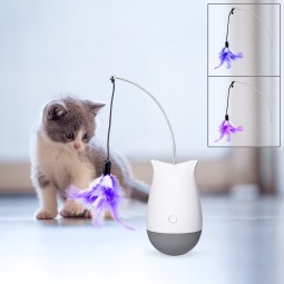Cat Toy Manufacturer - DOEL Mascotas Pet Products 2024 Feather Cat Tumbler Interactive Smart Toy