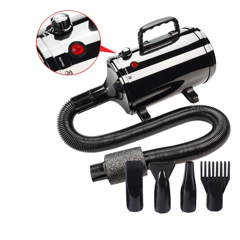 Pet Dryer Supplier - High Velocity Pet Hair Dryer Water Stepless Speed Blower Mute Grooming Machine