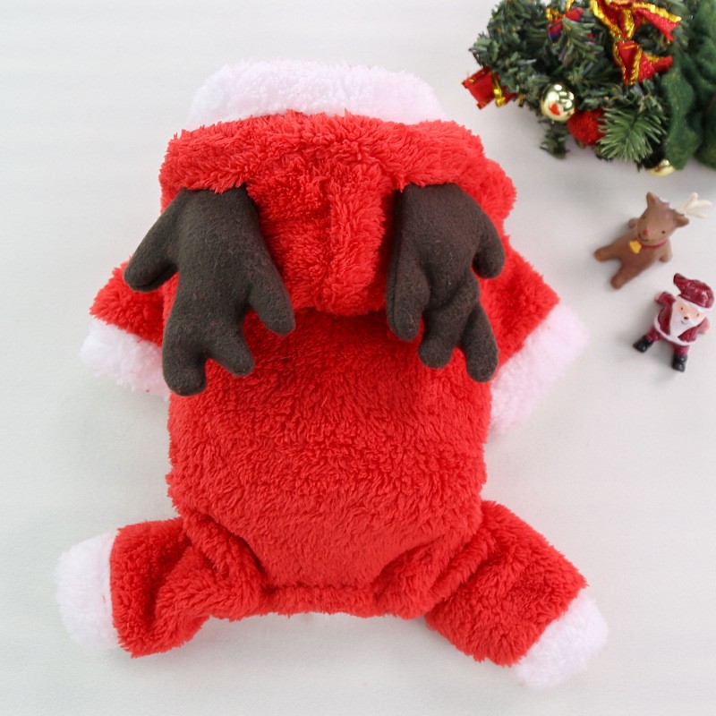 Pet Clothing Factory - Autumn Winter Flannel Pet Clothing Four-Legged Thick Wool Fleece Warm Buttons