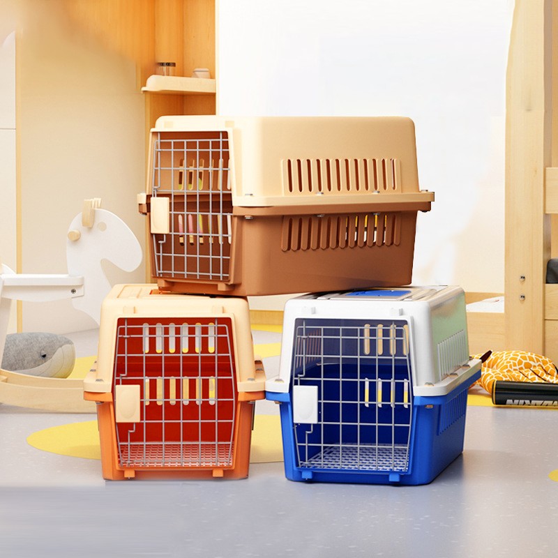 Pet Travel Box Supplier - Factory Wholesale Portable Pet Travel Box Portable Plastic Airline Pet Carry Cage