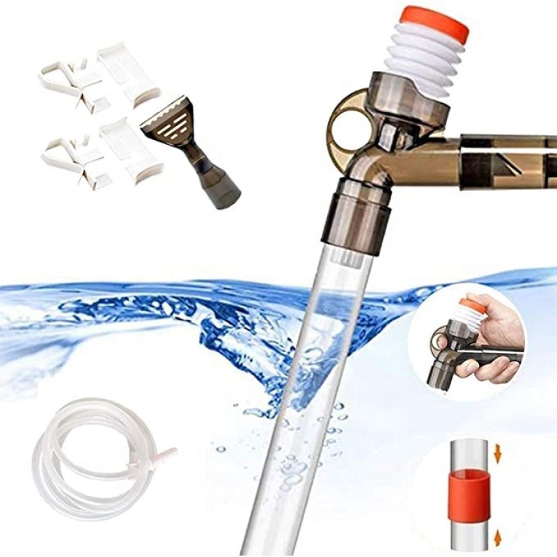 Aquarium Cleaner Factory - Fish Tank Aquarium Gravel Cleaner Kit Long Nozzle Water Changer Aquariums