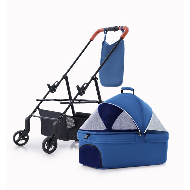 Pet Stroller Supplier - Mascotas Custom Dog Stroller Foldable Pram Pet Stroller With Universal Wheels