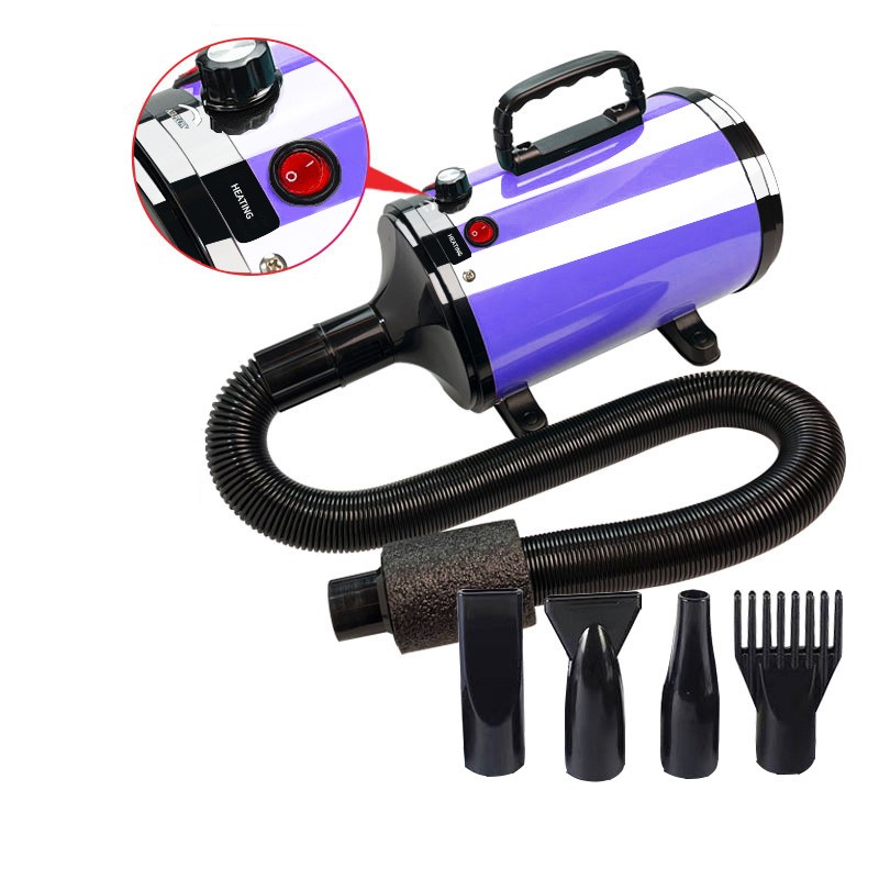 Pet Dryer Supplier - High Velocity Pet Hair Dryer Water Stepless Speed Blower Mute Grooming Machine
