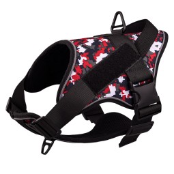 Dog Harness Supplier - Custom Dog Harness Durable PU Polyester Nylon Reflective Air Layer Solid Pattern