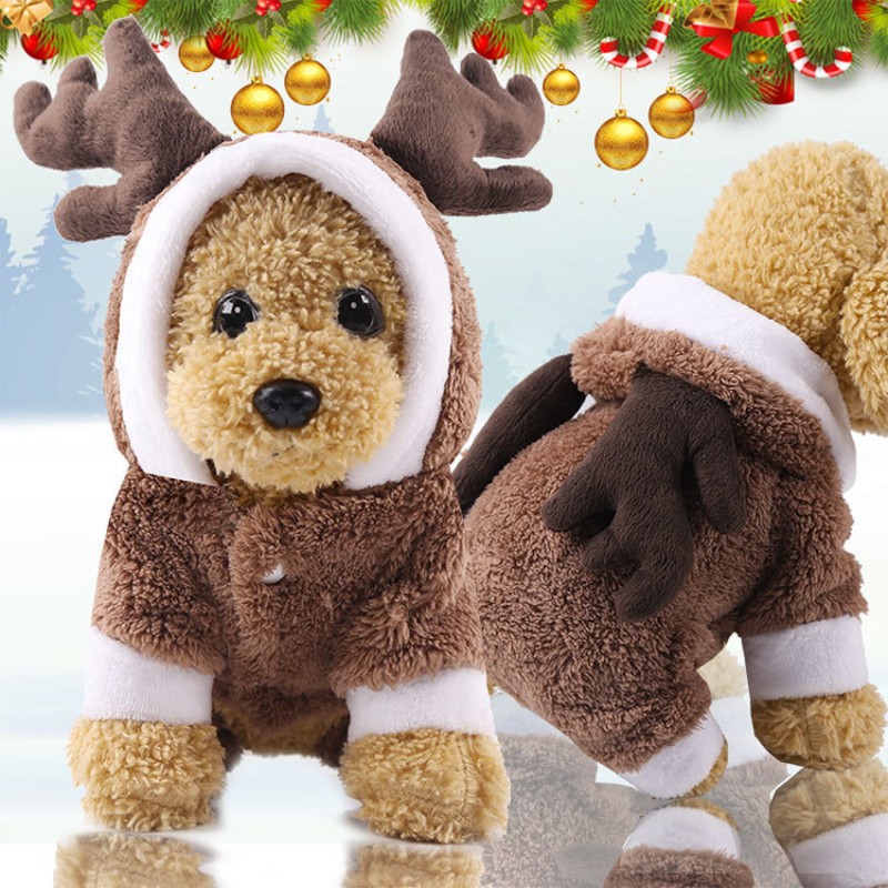 Pet Clothing Factory - Autumn Winter Flannel Pet Clothing Four-Legged Thick Wool Fleece Warm Buttons