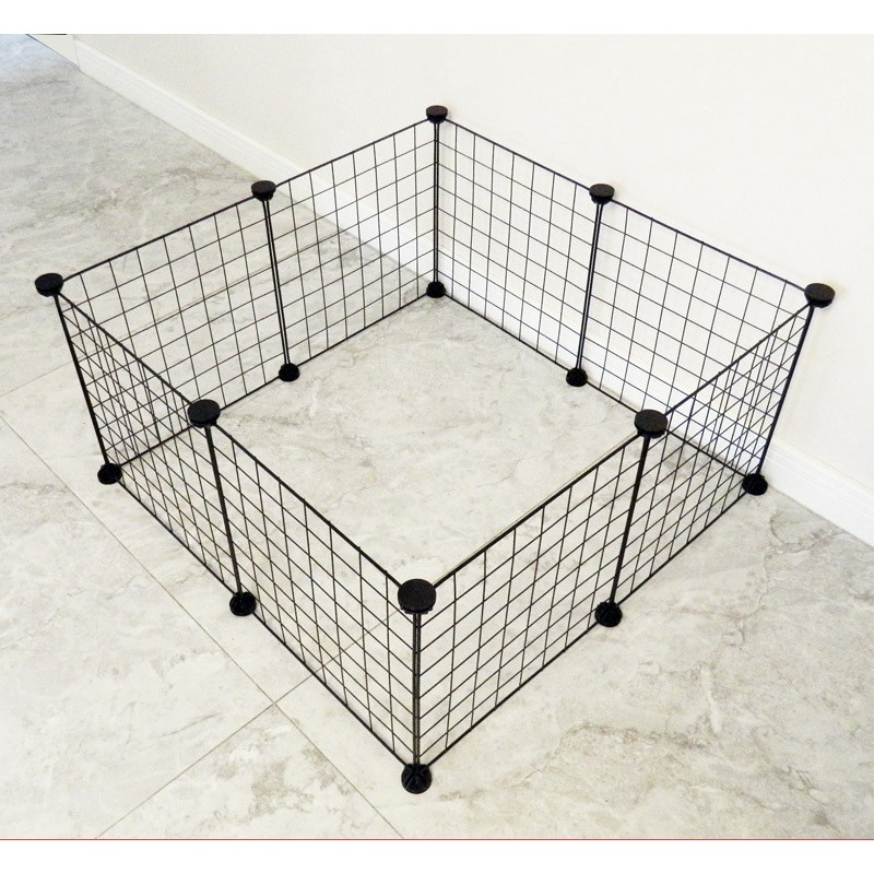 Pet Playpen Factory - DIY Foldable Iron Pet Playpen Dog Cat Playing Kennel Pet Fence Small Animals