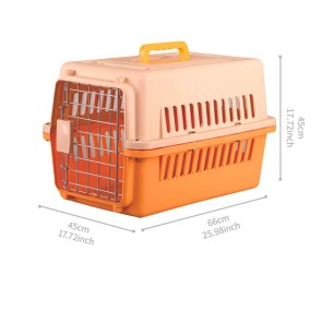 Pet Travel Box Supplier - Factory Wholesale Portable Pet Travel Box Portable Plastic Airline Pet Carry Cage