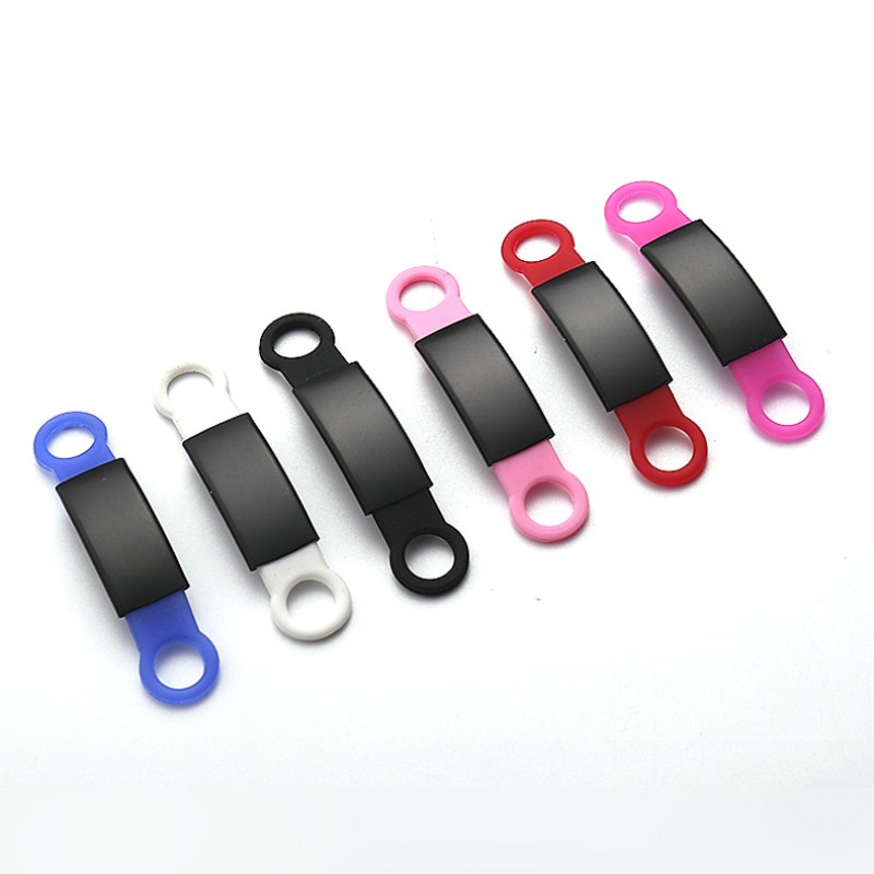 Pet Tag Factory - Customizable QR Code Silicone Pet Dog Tag Solid Pattern Stainless Steel Cat Dog Tags