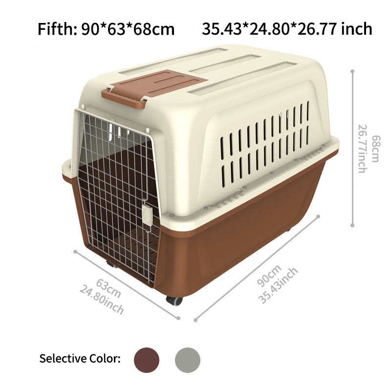 Pet Carrier Manufacturer - Portable Outdoor Travel Pet Carriers Cat Cages Durable Plastic Metal Housing