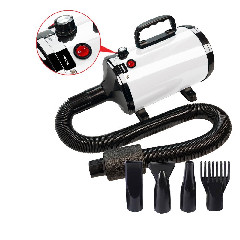 Pet Dryer Supplier - High Velocity Pet Hair Dryer Water Stepless Speed Blower Mute Grooming Machine