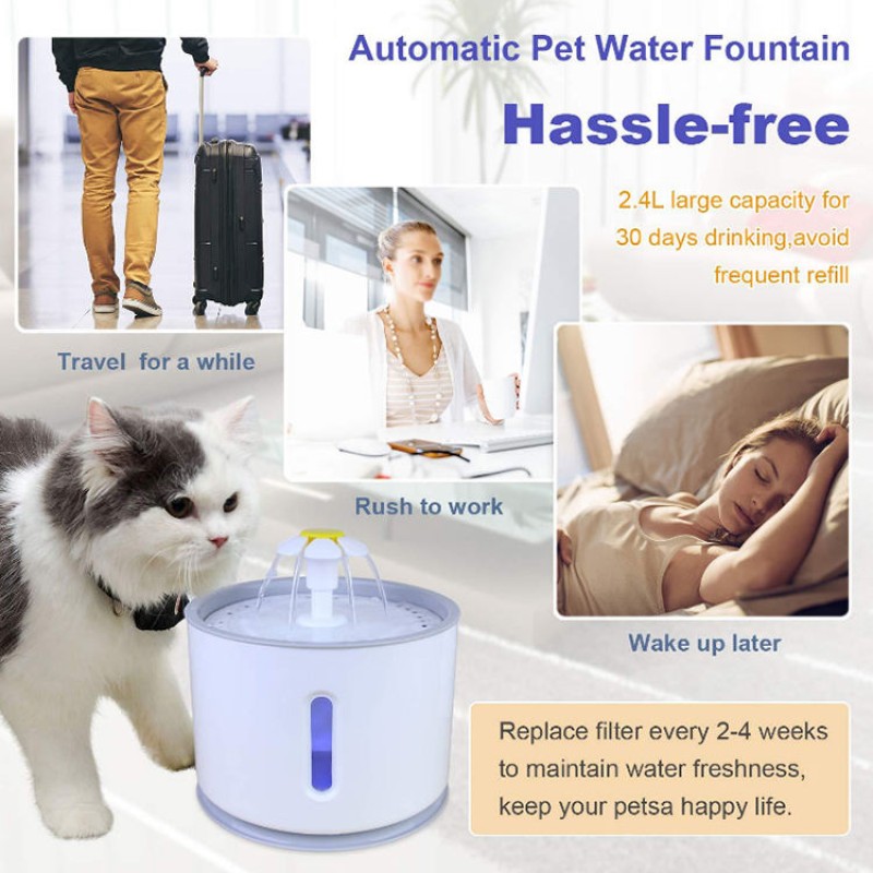 Cat Water Dispenser Manufacturer - Customized Stainless Steel Automatic Cat Drinking Water Dispenser Intelligence