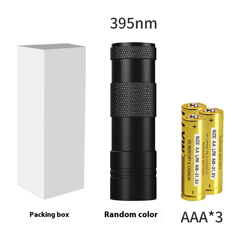 UV Flashlight Manufacturer - Hot Sale Waterproof Flashlight Black Light UV 395NM Fluorescence Multi-Purpose