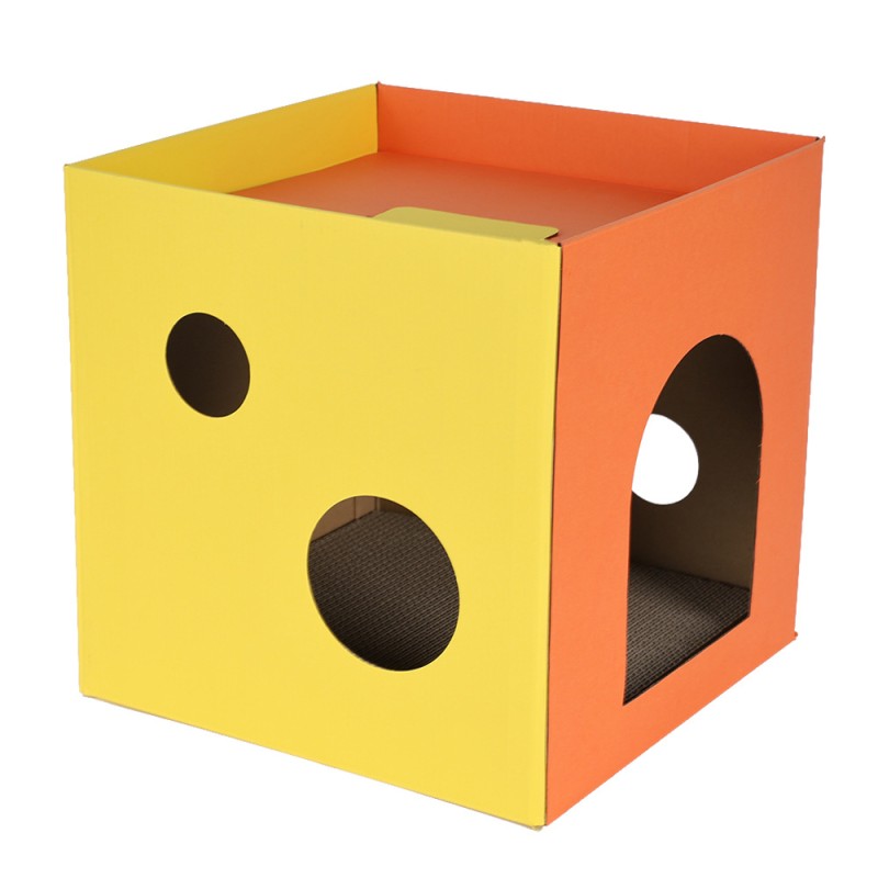 Cardboard Cat House Supplier - Cheap Cardboard Cat House Corrugated Pet House Bed for Small Pets