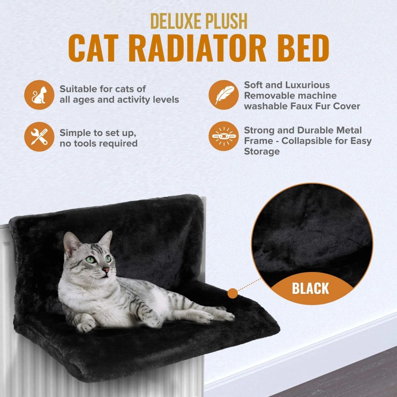 Cat Bed Manufacturer - 2024 Customized Cat Radiator Sleep Bed Accessories Soft Plush Fabric Warm Fleece