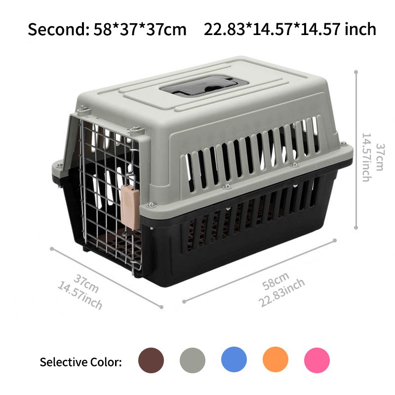 Pet Travel Box Supplier - Factory Wholesale Portable Pet Travel Box Portable Plastic Airline Pet Carry Cage