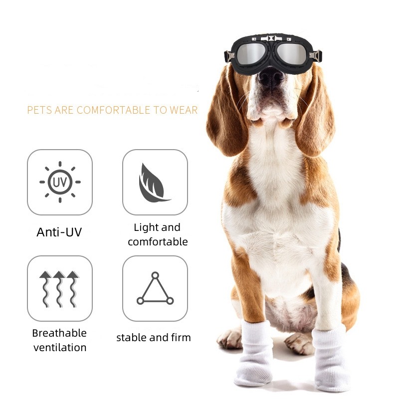 Dog Goggles Manufacturer - 2022 Adjustable UV Protection Dog Goggles Sunglasses for Large Medium Dog