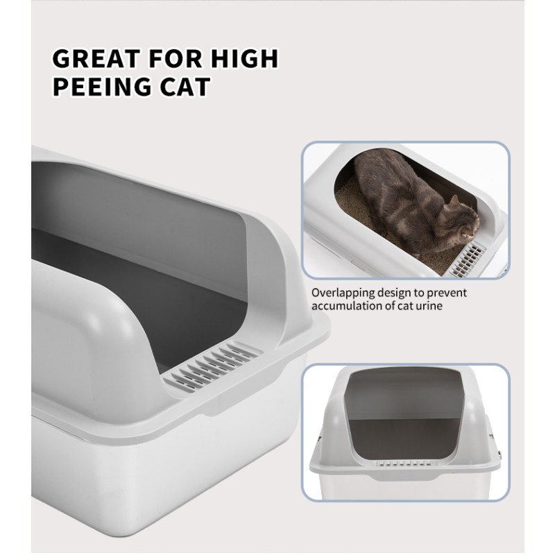 Cat Toilet Factory - Pet Products 2024 Foldable Easy Install Stainless Steel Litter Box