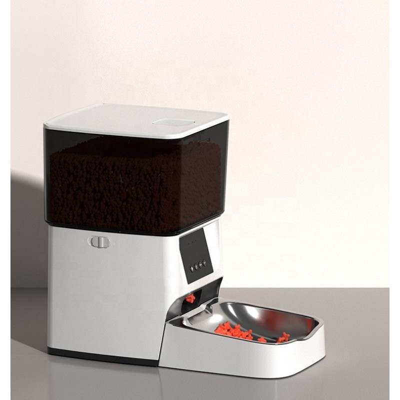 Cat Feeder Supplier - WIFI Remote Control Cat Automatic Feeder Smart Pet Food Timing Feeder for Cats
