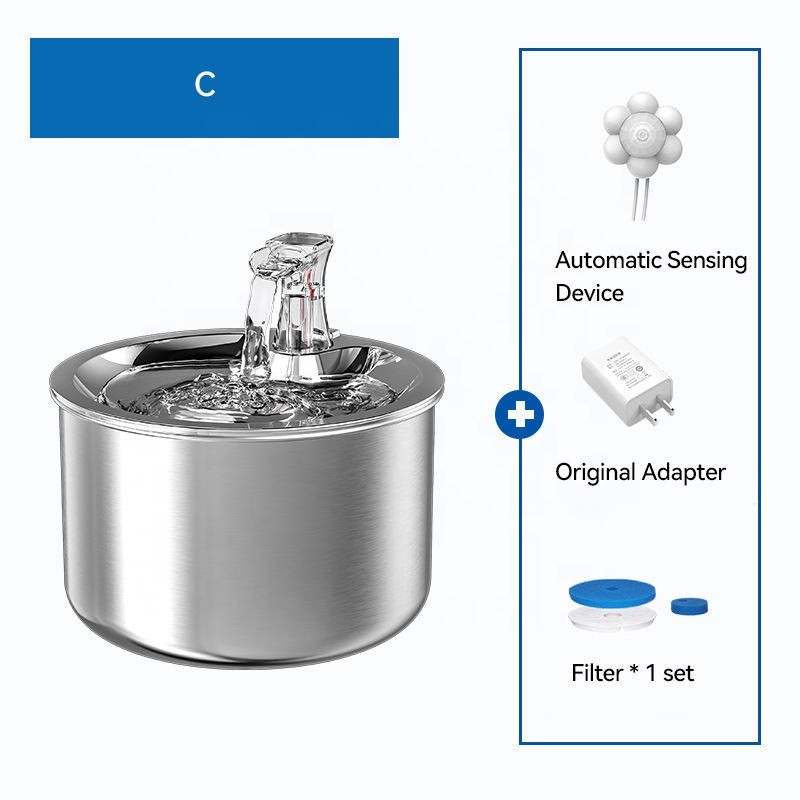 Pet Water Fountain Factory - 2L Automatic Cat Water Fountain Pet Water Fountain Auto Stainless Steel